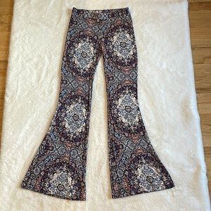 American Eagle Outfitters Boho printed flare pants “free spirit”